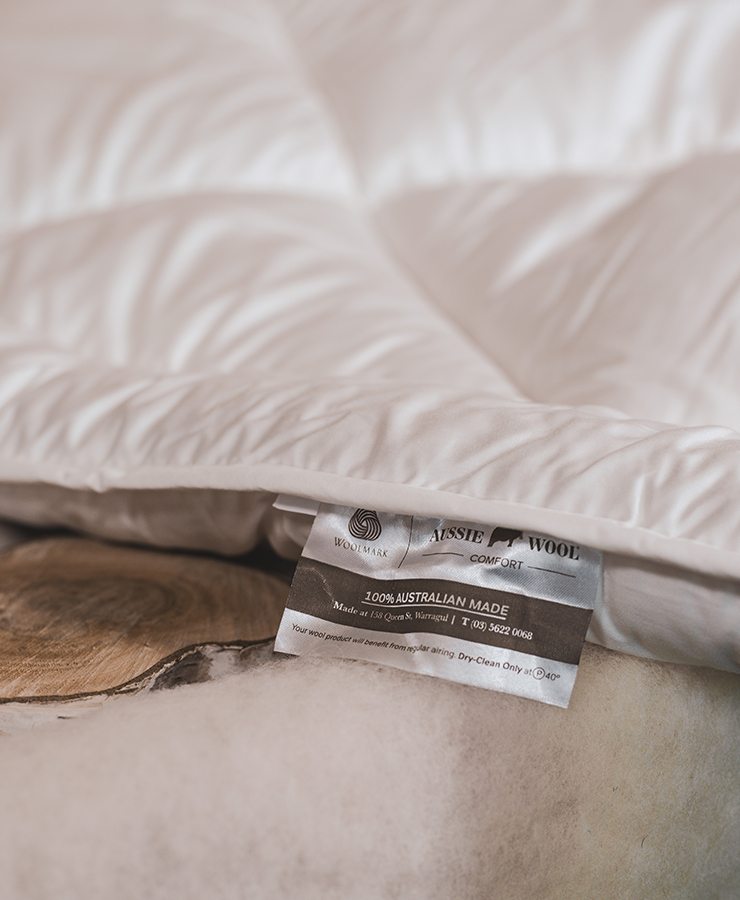 Pure Australian Wool Under Blankets