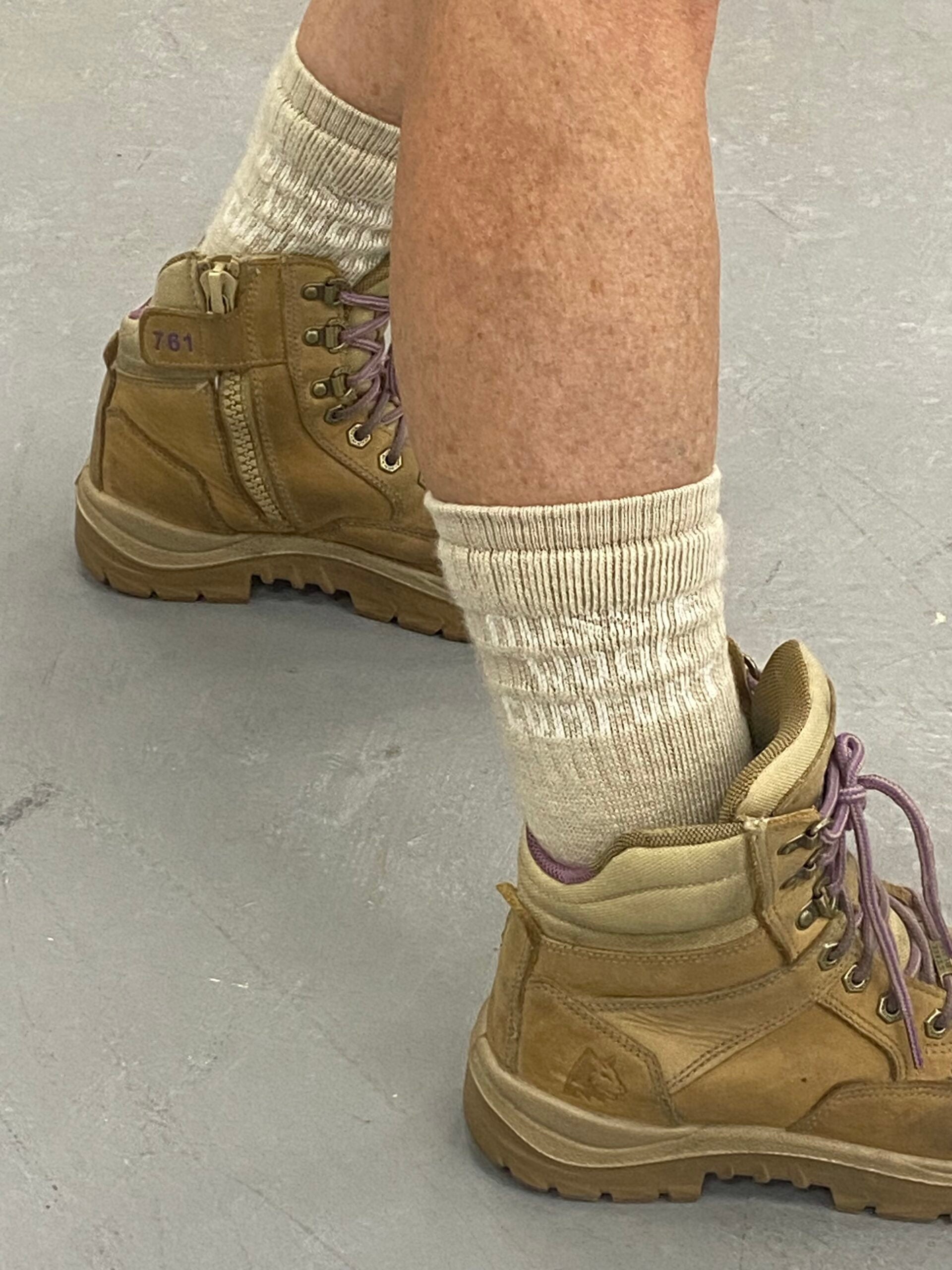 Australian Pure Wool - Aussie Wool Comfort Wool Socks - AU/UK 2-8 / Sand